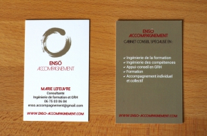 Logo et cartes visites Enso Accompagnement