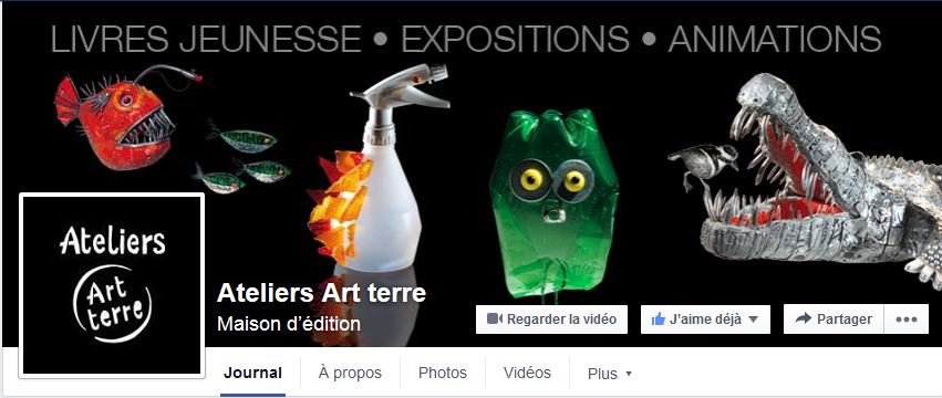 Page Facebook des Ateliers Art Terre