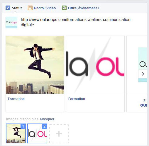 tutoriel comment mettre en place un carrousel facebook