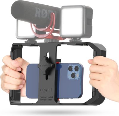 poignee support pour filmer au smartphone