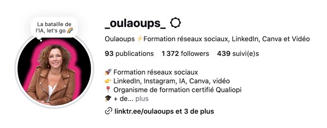 Optimisation du profil Instagram pour améliorer la visibilité et le référencement.
